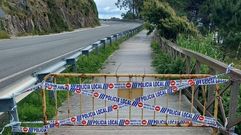 El Concello ha instalado vallas para evitar el paso de peatones