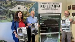 Jos� Carlos Vidal, Patricia Lojo y Manuel Gago, durante la presentaci�n de las jornadas �A Pobra no Tempo�