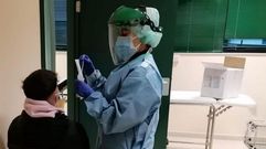 Cribado realizado en Boiro el pasado mes tras el cierre perimetral