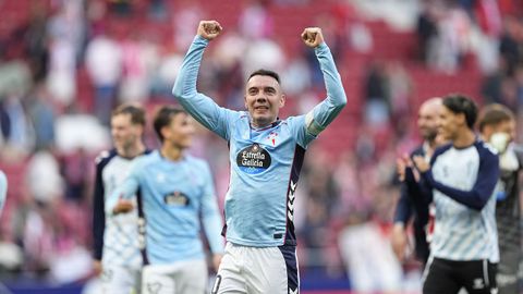 Iago Aspas, tras disputar su partido n�mero 400 con el Celta en Primera.