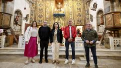 Vilela, Turnes, Do Campo, Sar y Monteser�n, ayer en el santuario