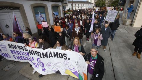 Manifestaci�n con motivo del 8M en Lugo, convocada por la Plataforma Feminista.