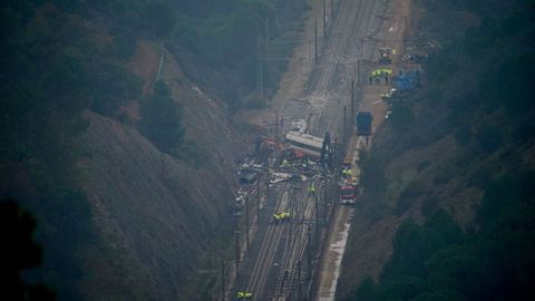 Imagen a�rea de las tareas de rescate 