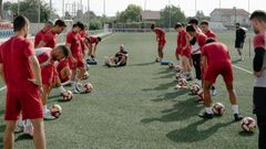 Entrenamiento de la UD Ourense.