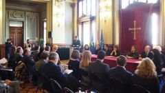 Acto de firma de la adhesi�n a la Declaraci�n de Davos