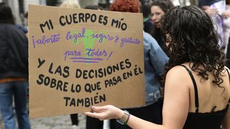 Manifestaci�n a favor del aborto en Madrid, en septiembre del a�o pasado.