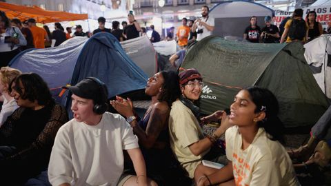 Acampada en la Puerta del Sol