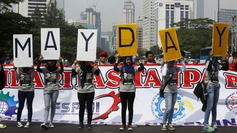 Indonesia celebra el Primero de Mayo