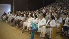 Acto de despedida de residentes en el HULA en el mes de mayo.