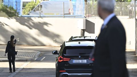 El expresidente catal�n Jordi Pujol, a su llegada en autom�vil a la Audiencia Nacional en San Fernando para ser examinado por un m�dico 