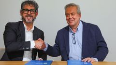 Luis Oujo y Antonio Gmez Caamao firmaron un convenio de colaboracin para realizar mejoras en el actual centro de salud