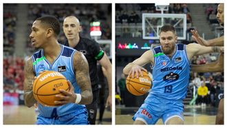 DeWayne Russell (izquierda) y Dominink Mavra, bases del R�o Breog�n.