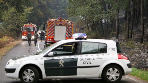 Carretera cortada en Monforte