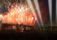 Imagen virtual de una de las proyecciones que se podr� ver esta noche sobre el pazo de Raxoi. 