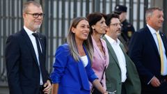 La diputada de Junts en el Congreso, M�riam Nogueras, a su llegada a la C�mara Baja.