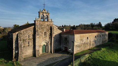 Imagen del monasterio de San Salvador en Bergondo.