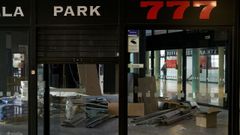 Obras en el centro comercial de la estaci�n de Vialia en Pontevedra 