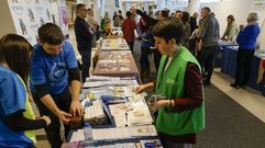 El �gora da Sa�de se celebr� a la entrada del nuevo edificio de hospitalizaci�n del CHUO.