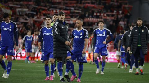 Derbi asturiano entre el Real Sporting de Gijon y el Real Oviedo en El Molin�n