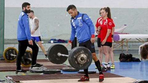 CAMPEONATO DE ESPA�A DE HALTEROFILIA EN EL PABELL�N A CA�OTA, MAR�N