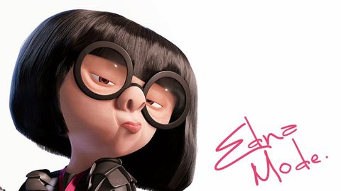 Un homenaje animado. El flequillo, las gafas: Edna, la diseñadora de «Los increíbles», está basada en la diseñadora (con toques de la actriz Linda Hunt y la editora Anna Wintour).