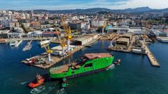 El pasado 10 de octubre las instalaciones de Arm&oacute;n en Vigo acogieron la botadura del&nbsp;Staffordshire, un buque el&eacute;ctrico para la industria de la e&oacute;lica marina.