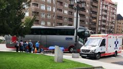 Un ciclista con traumatismo grave tras ser atropellado por un autob�s en Oviedo