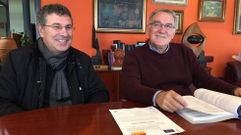 El edil de Medio Ambiente, Aurentino Alonso, y el alcalde, Alfredo Garc�a, presentaron el proyecto