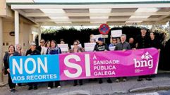 El BNG reclam� con una� concentraci�n mejor asistencia sanitaria en el municipio