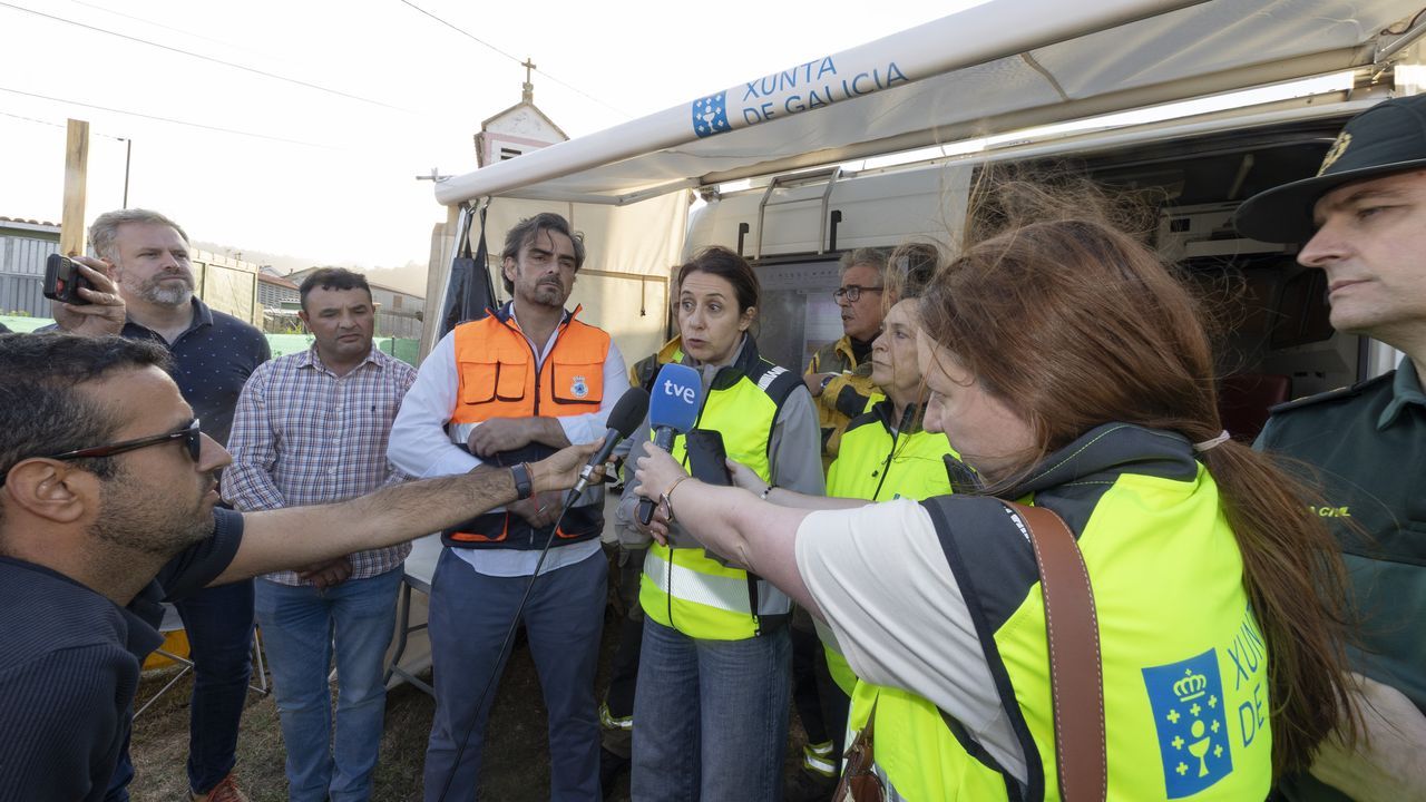 Deputación y Xunta de Galicia trasladan desde Ponteceso su apoyo a los afectados por los incendios