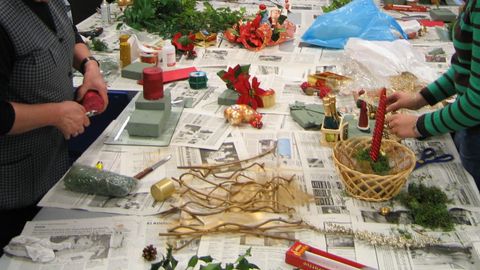 Taller de adornos navide�os