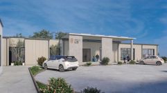 Recreaci�n del exterior del futuro centro de d�a de Teo