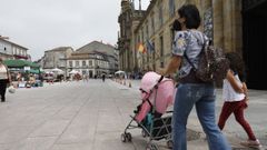 Imagen de la plaza, das despus de su peatonalizacin. 