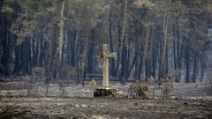 Fuego sin control en Cualedro