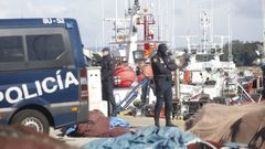 Registros en el muelle de Portos�n