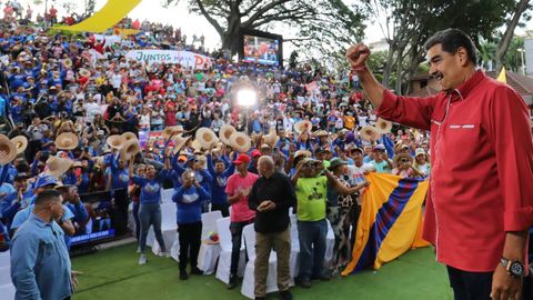 El presidente de Venezuela, Nicol�s Maduro, durante un acto el pasado mi�rcoles en Caracas.