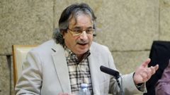 El profesos Carlos Barros durante una charla en el 2012