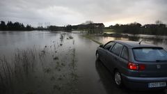 Las lluvias han dejado inundaciones en Terra Ch, en concreto en Ponte de Outeiro, en Castro de Rei