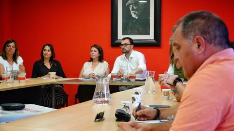 Reuni�n de la Comisi�n Ejecutiva Auton�mica de la FSA-PSOE que se ha celebrado esta tarde en Oviedo