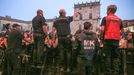 Personal de seguridad y emergencias durante el concierto de Cambados