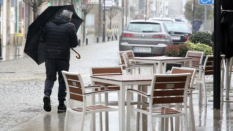 Varias zonas de Galicia tenan hoy alerta amarilla por lluvias intensas