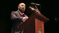 El portavoz del gobierno local, Jos� Manuel Lage, en la presentaci�n de la programaci�n