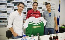 Diego Pel�ez y Borja Dom�nguez fueron presentados ayer. 
