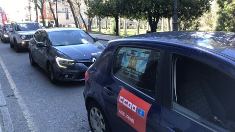 Caravana en Oviedo por la industria regional