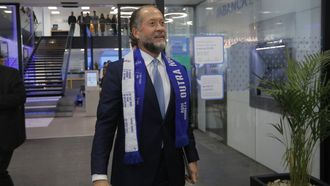 Juan Carlos Escotet, presidente del Deportivo, en el que Abanca tiene el 99 % de las acciones, en una foto de archivo