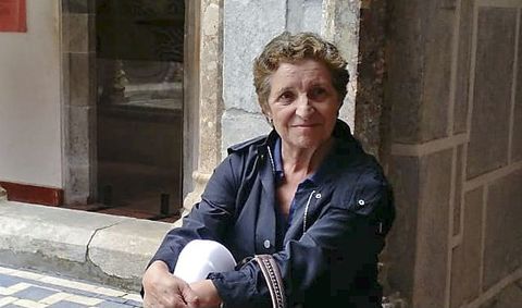 Chelo Jar, que fue profesora durante d�cadas en el instituto Frei Mart�n Sarmiento. 