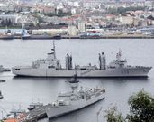 El �Pati�o� saliendo de Ferrol para encarar una misi�n. 