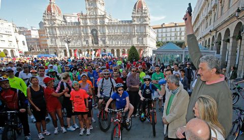 Fernando Romay dio el pistoletazo de salida en una edicin anterior de la Carrera Alternativa. 