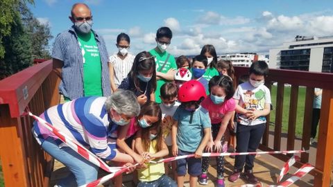  Inauguraci�n de la pasarela del barrio gijon�s de Nuevo Roces
