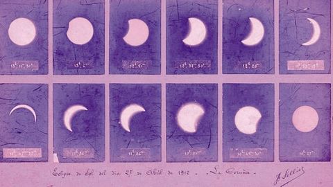 Fotograf�as del eclipse de 1912 de J. Sellier